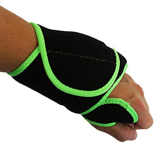 Wrist Ice Pack Wrap Hand Support Brace with Reusable Gel Pack Hot