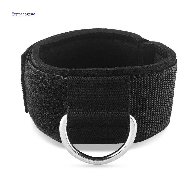 Ideal for Women & Men Adjustable Comfort fit Neoprene Strap with Stainless Steel D-Ring for Glute & Leg Workouts ESTREMO Ankle Straps for Cable Machines