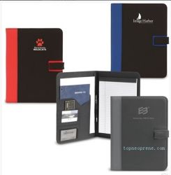 neoprene custom promotional padfolio