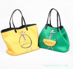 customized neoprene shopping shoulder bag