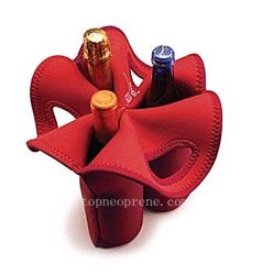 promotional three wine bottle carrier tote bag cooler