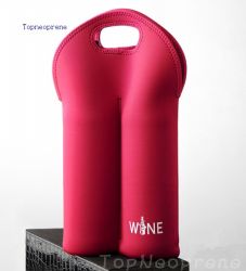 Promotional two bottle wine carrier tote bag